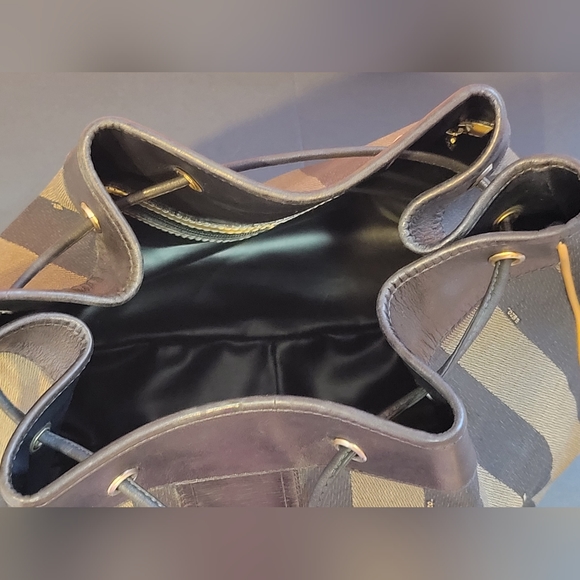 AUTHENTIC FENDI Pequin BUCKET BAG - Picture 9 of 16